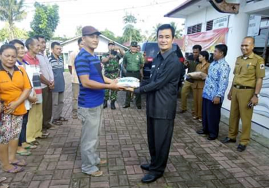 Penyerahan bibit padi unggul