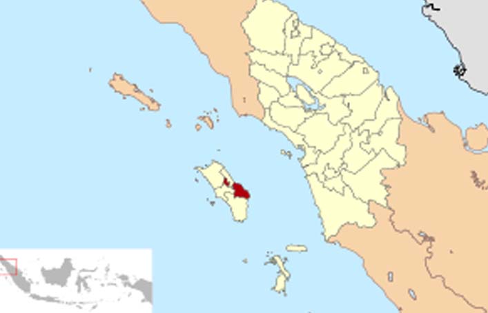 Peta Kabupaten Nias | Foto: Wikipedia